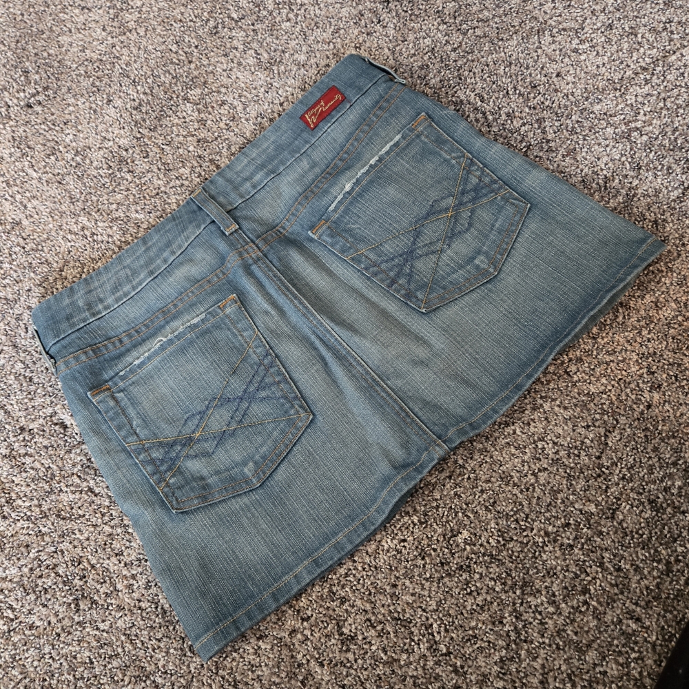 Citizens Of Humanity Blue Denim Mini Skirt